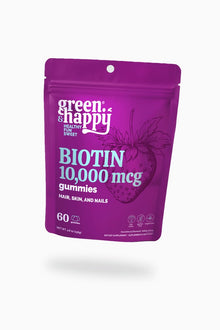 Green & Happy Biotin 10,000 mcg Gummies