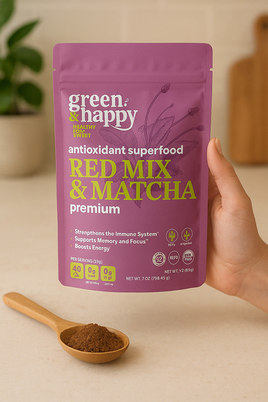 Green & Happy Red Mix & Matcha Premium