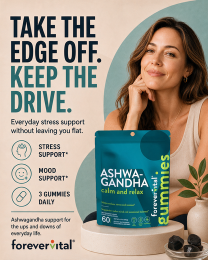 Forevervital Ashwagandha Gummies Dispenser x10